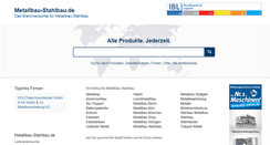 Desktop Screenshot of metallbau-stahlbau.de