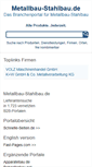 Mobile Screenshot of metallbau-stahlbau.de